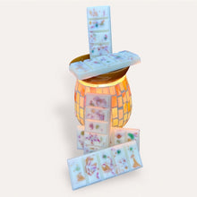 Load image into Gallery viewer, Fruity Apricot Wax Melts by Pure Essence Scent—white scented wax decorated with dried botanicals and decorative pebbles.