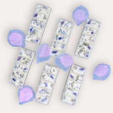 Load image into Gallery viewer, Summer Fields Wax Melts by Pure Essence Scent—white scented wax decorated with dried botanicals and decorative pebbles.