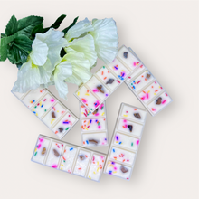 Load image into Gallery viewer, Caramelized Sweets Wax Melts by Pure Essence Scent—white scented wax decorated with colored sprinkles and decorative pebbles.
