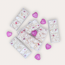 Load image into Gallery viewer, Pleasant Sunshine Wax Melts by Pure Essence Scent—white scented wax decorated with dried botanicals and decorative pebbles.