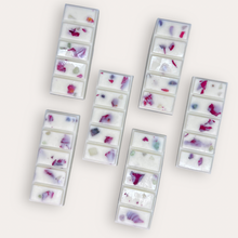 Load image into Gallery viewer, Lovely Garden Wax Melts by Pure Essence Scent—white scented wax decorated with dried botanicals and decorative pebbles.