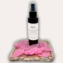 Load image into Gallery viewer, Strawberry Punch Room and Linen Spray by Pure Essence Scent-Amber plastic spray bottles filled with scented liquid.